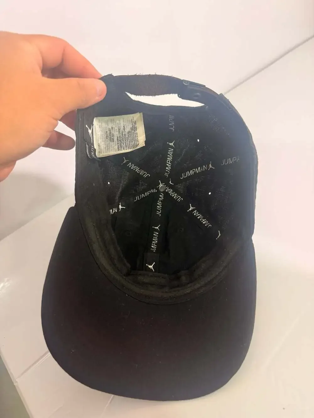 Jordan Jumpman Black Baseball Hat Cap Youth Boys Adjustable Strapback